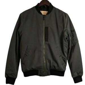 Chevignon World Traveler MA-1 Bomber Jacket - Olive Green - Small